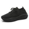 Sneakers women's summer new thick-soled solid-color couples fly-woven one-pedal socks shoes women's tide