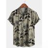 2025 New Men's Shirt Polyester Fashion Casual Graphic Beach Shirt Summer Daily Short Sleeve Oversized Loose Hawaiian Shirts Tops