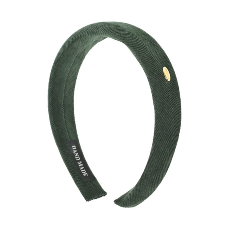 oooho Shu Shu Corduroy Hair Band - Dark Green