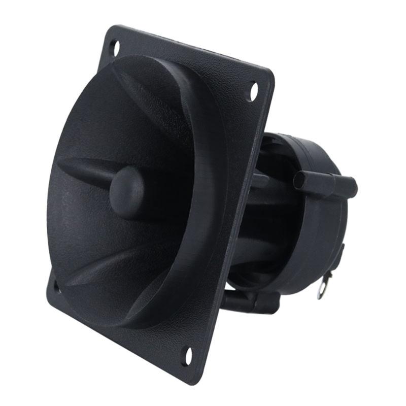 1pair 3Inch Square Horn Tweeter Piezoelectric Ceramic Speakers 4-8Ohm 75-150W Buzzers Treble Durability ABS Construction