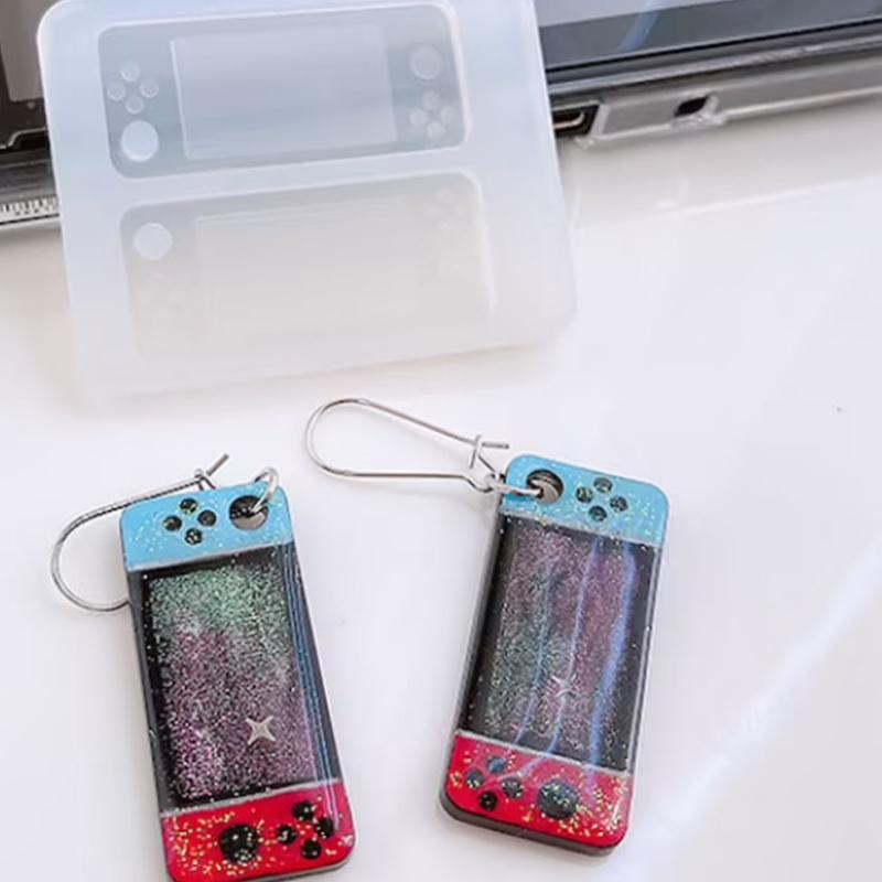 Epoxidové tekuté písky Silikonové formy Tvar přehrávače médií Přívěsek Forma Pryskyřice Forma na přívěsek Ruční výroba