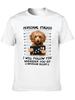 Top Short Sleeve Prison Dog ,Poodle Anime T Shirt Hip Hop Fashion Country Music Movie Peripheral