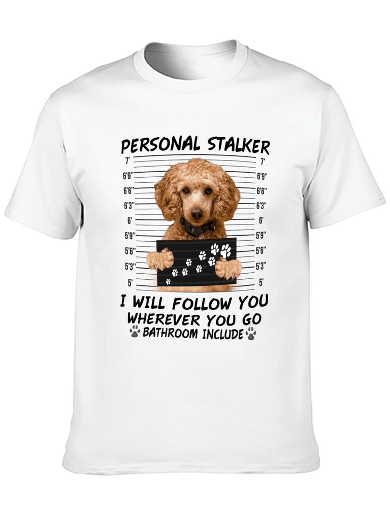 Top Short Sleeve Prison Dog ,Poodle Anime T Shirt Hip Hop Fashion Country Music Movie Peripheral