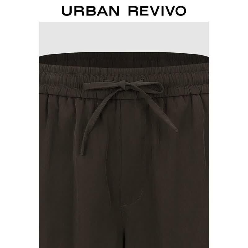 UR Men's Casual Drawstring Wide-Leg Pants
