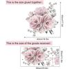 Peony Flower Wall Stickers, Vintage Flower Wall Stickers, Flower Wall Sticker, Decorative Peony Wall Stickers, Peony Wall Sticker, Mural Bedroom Backg