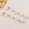 7-8mm Near Round Freshwater Pearl Drop Earrings