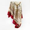 Head scarf 91cm silk scarf wholesale classic chain printed silk scarf European and American women's satin square scarf shawl