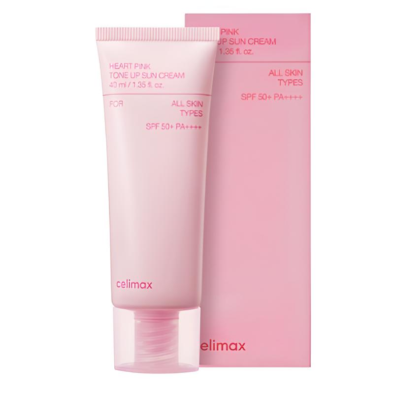 CELIMAX Солнцезащитный крем Heart Pink Tone-Up SPF50+ PA++++