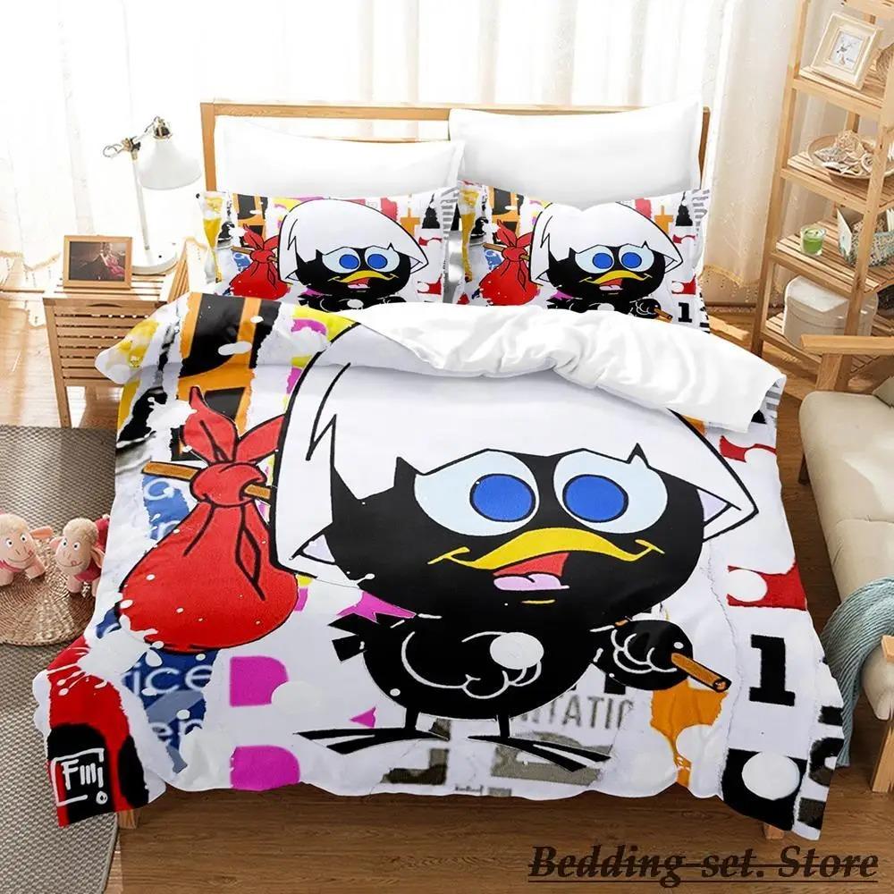 Calimero Bedding Set Single Twin Full Queen King Size Bed Set Aldult Kid Bedroom Duvetcover Sets 3d Anime Kawaii Bed Tool