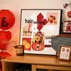 Persimmon Ruyi Decorative Painting: New Year Fu Character for Living Room, Dining Room, or Bedroom - Festive Ornament with Good Fortune Symbolism.