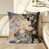 Art ffashion LLotus Cushion Cover Pillow Case Antidustmite Pillowcase Silky Short Plush Sofa Cushion Cover hot