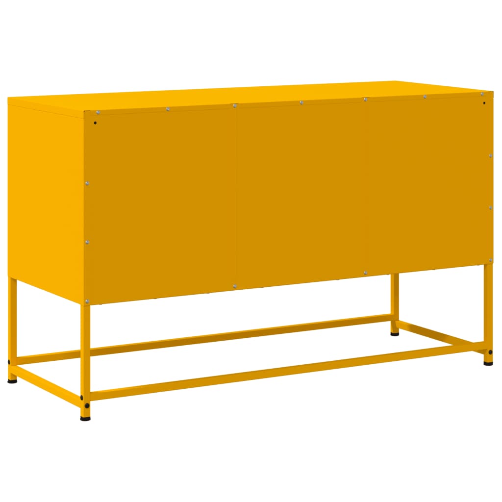 TV Stand Mustard Yellow 100.5 X 39 X 60.5 Cm Steel