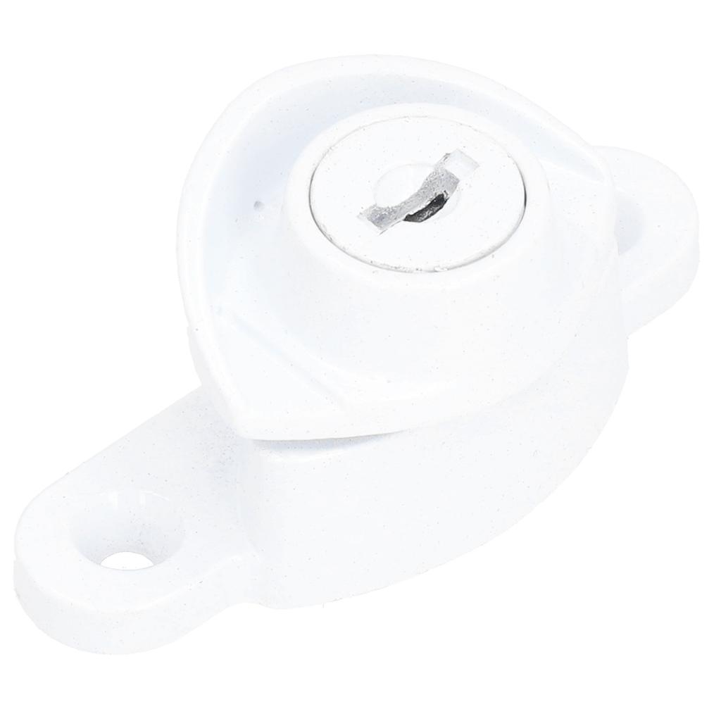 Fenstersicherung Kindersicherung Sicherheitsschloss Weiß Einbruchschutz Flügelverschluss Zinklegierung Schiebetürschloss