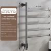 Stainless Steel Intelligent Electric Towel Rack Bathroom LED Digital Display Constant Temperature Drying Storage Rack
