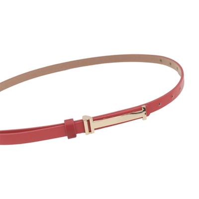 Elegant Skinny Waistband PU Leather Thin Waist Strap Stylish Accessory Waist Belt For Women Casual Outfit Office Wear