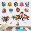 Cartoon 3d Paw Patrol Wall Stickers For Kids Rooms Living Room Boys Girls Children Bedroom PARTY DIY Home Decor