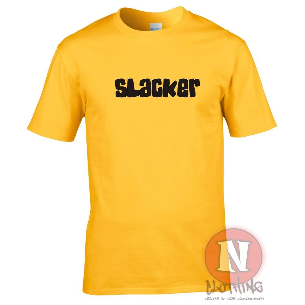 Slacker TShirt Chill Festival Pub Drinkers Slogan Lazy Tee Teeshirt