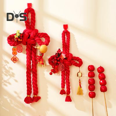 Chinesischer Seilknoten-Anhänger zum Aufhängen, Schlangen-Jahres-Türgriff-Aufhänger, Frühlingsfest-Ornament für Zuhause, Auto, Neujahrsdekoration