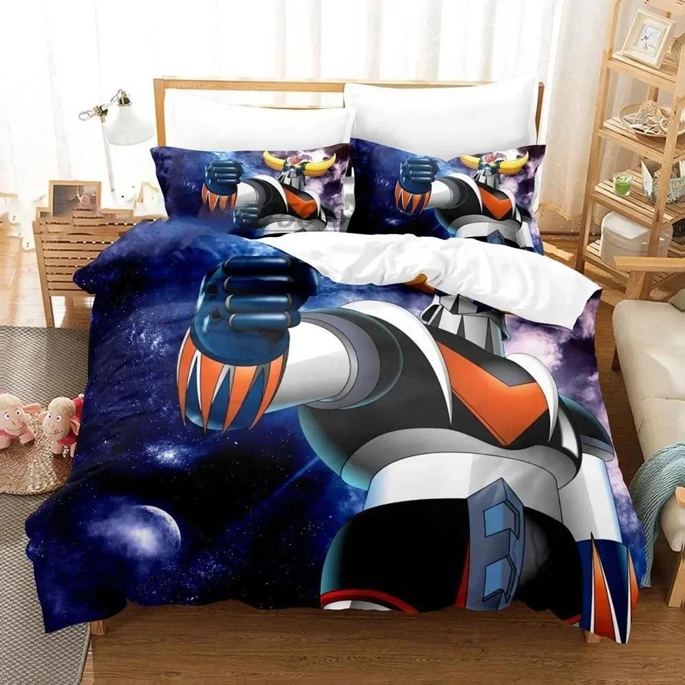 

Cartoon Goldorak Grendizer Ufo Robo Bedding Set Double Twin King Duvet Cover Comforter Pillowcase Boys Girls Adults Bedroom EU Single(135*200cm)3pcs