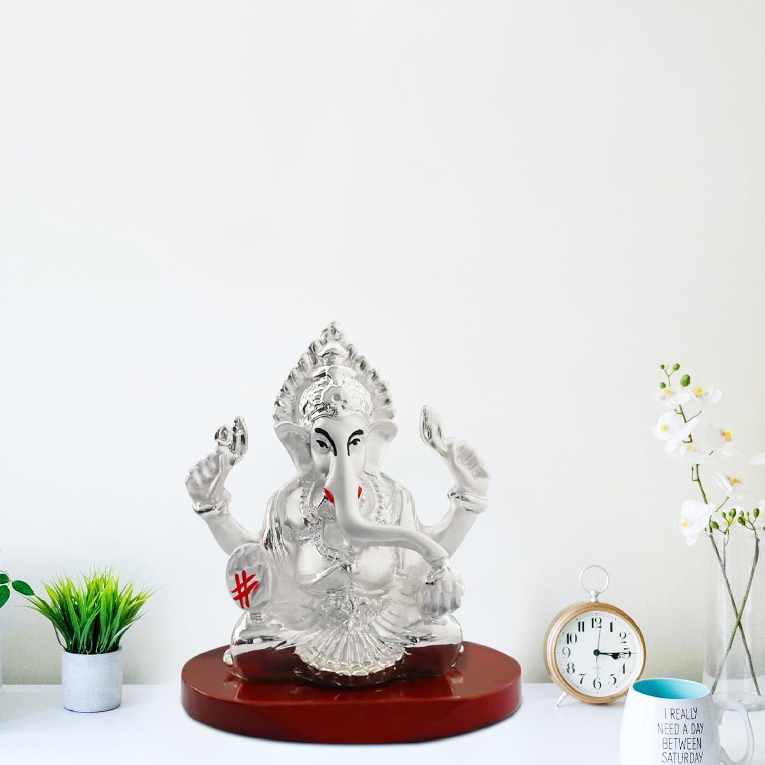 

Resin Idols | Car Dashboard | for Mandir, Office and Home Dcor (Ganesha-2), Religious