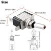 Linkstyle 5PCS 12V LED Toggle Switch, Waterproof 3 Pin SPST 20A ON/Off Red Lighted Rocker Toggle Switch, For Auto Car Marine RV Vehicles Truck Boat