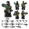 New Delta agent Weilong dark blue dragon gold rose dangerous materials assembly building block gift