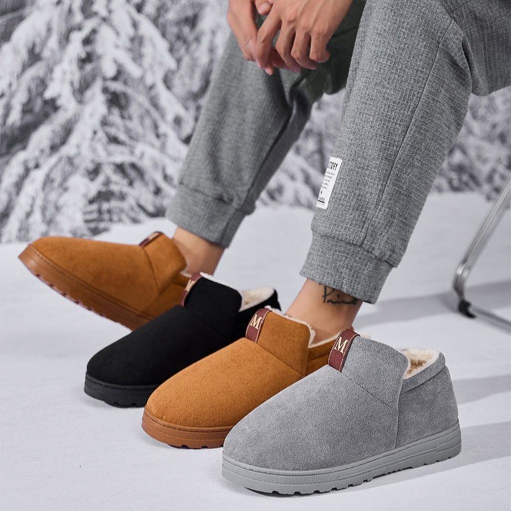 Scarpe Antiscivolo, Scarpe in Camoscio, Scarpe Spesse, Abbigliamento da Esterno, Scarpe di Cotone, Stile Coppia, Stivali da Neve, Scarpe con Suola Spessa, Scarpe Casual in Cotone