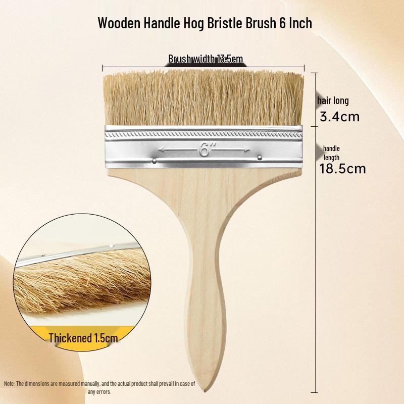 Nylon Bristle Art Brush with Wood Handle for Oil Painting