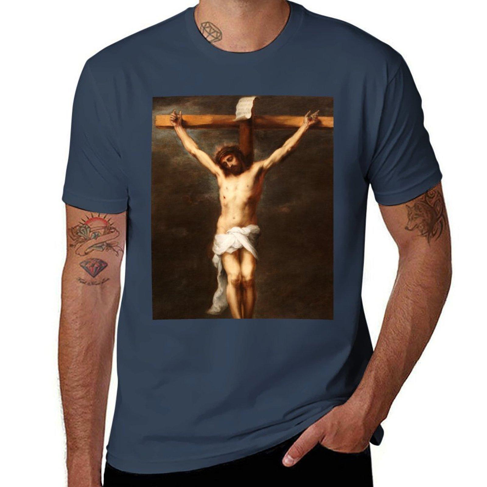 Bartolom Esteban Murillo The Crucified Christ Crucifix Classic Passion Of Jesus Christ Tshirt Creative Graphic Tee Shirt S