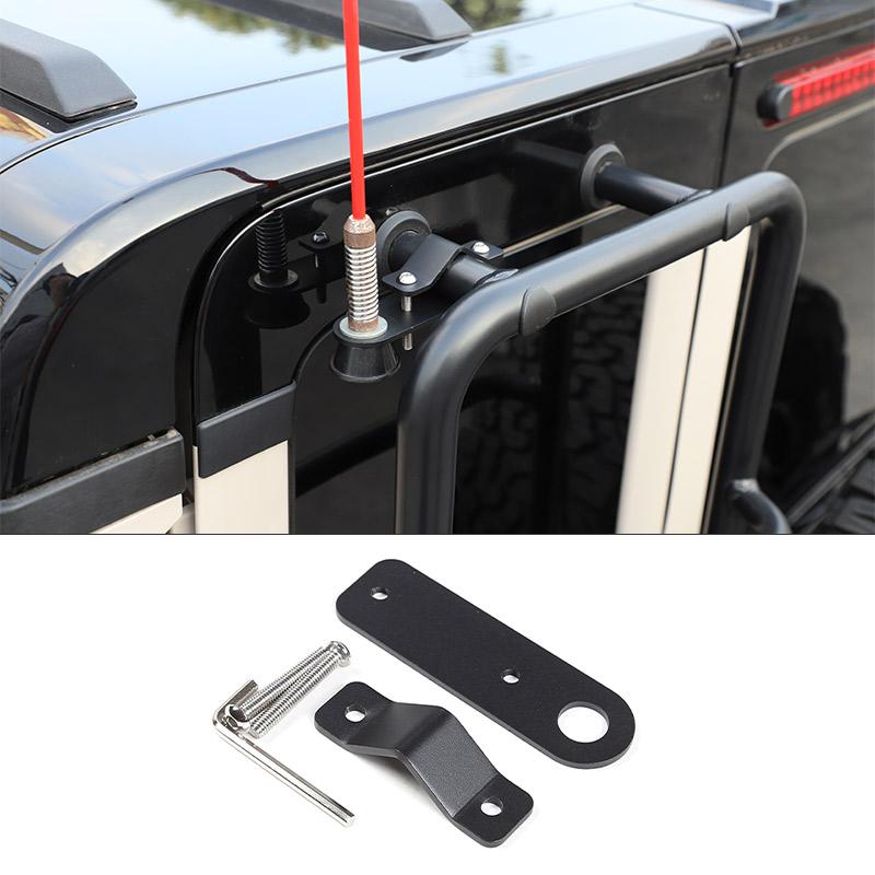 

For INEOS Grenadier 2020-2026 Carbon Steel Car Tail Ladder Antenna Flagpole Support Base Car Accessories