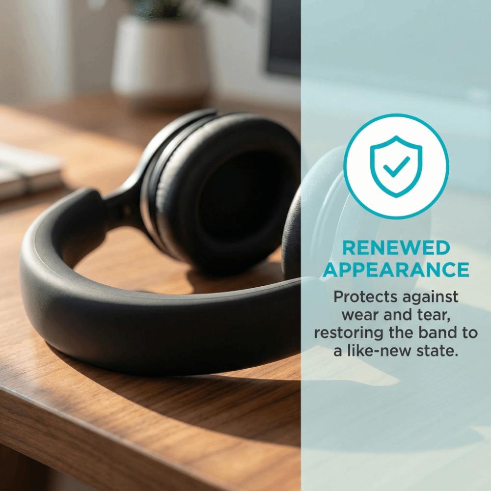 Soft Silicone Headband Cover Sweatproof Scratch Resistant Headphone Protection Easy Clean for MOMENTUM 4 Wireless Headphones