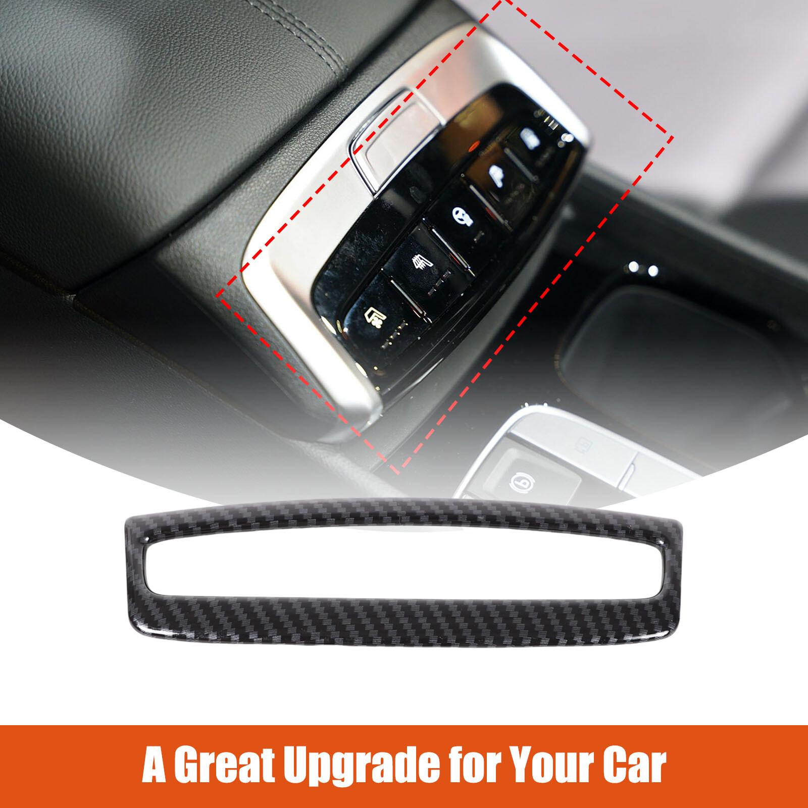 ABS Carbon Fiber Armrest Button Panel Cover Trim For 22-24 Hyundai Santa Cruz US
