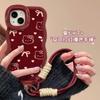 Love Kt Cat Lanyard Suitable for Apple 17 Mobile Phone Case Iphone15promax Double Bracket 16 Silicone 14 Niche
