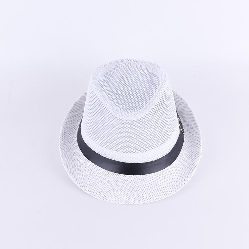 Men's and women's jazz top hats, middle-aged and elderly linen sun hats, jazz hats, men's summer top hats