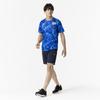 Mizuno Support T-Shirt with JAPAN Logo, Player-Inspired, Unisex, Kids' Sizes Available, MUGEN GRAPHIC 32MABPC1, Directoire Blue, Size 140