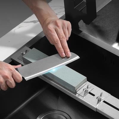 Grit 240-8000# Sharpening Stone Stainless Steel Base with Double-Sided Whetstone Adjustable Holder Kitchen Sharpening System