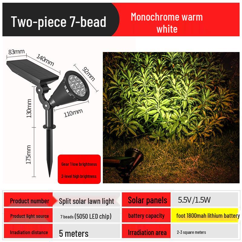 Super Bright Waterproof Outdoor Solar Spotlight for Garden and Home