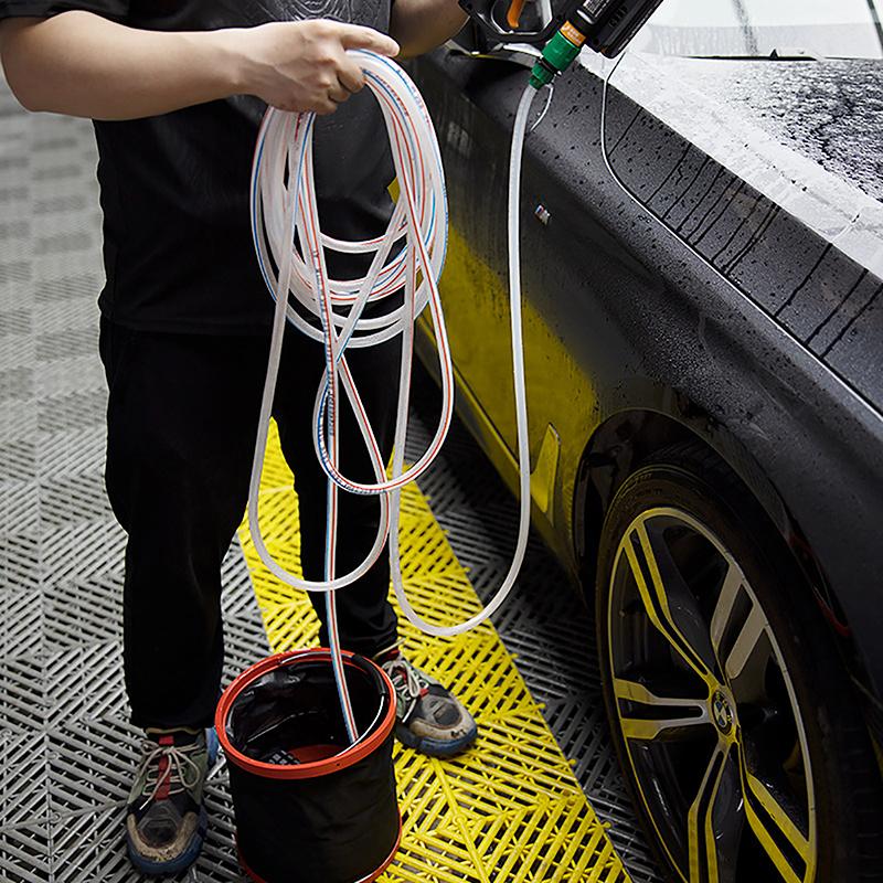 Pistola Lavatrice a Batteria Portatile Domestica da 5M Macchina per Lavaggio Auto ad Alta Pressione Tubo di Ingresso Acqua Kit Filtro Set Tubo di Aspirazione