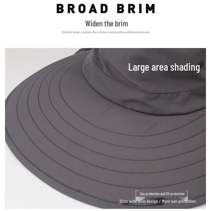 Unisex Outdoor Sun Protection Hat with Neck Flap