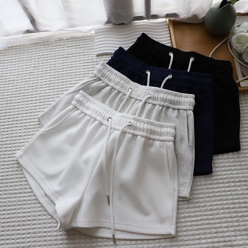 

Korean Style Women s Elastic Waist Drawstring Casual Shorts, Summer 2025, Versatile Sports Sweatpants (4061) Medium