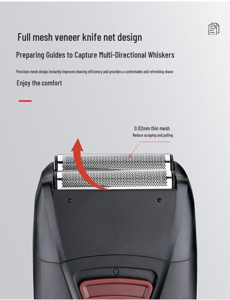 4D Double Head Reciprocating Electric Bald Head Shaver & Whitener for Men