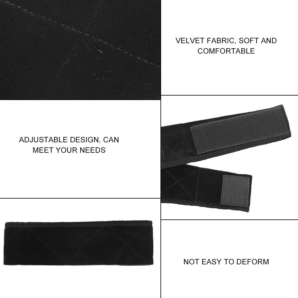 Women Velvet Adjustable Wig Grip Scarf Head Hair Band Headband Accessories(Black)