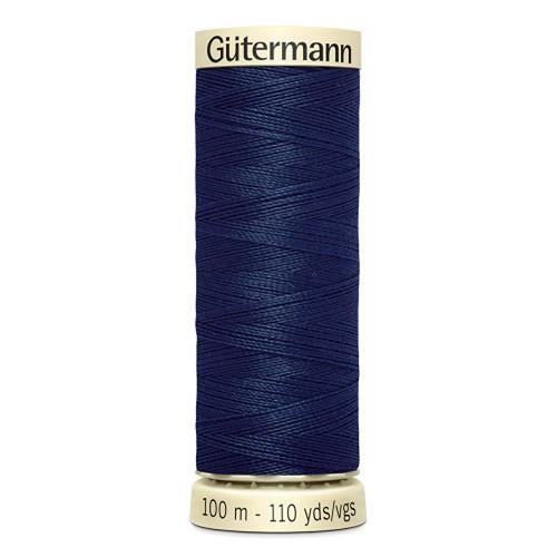 Fil à coudre - Gütermann - 100m - Polyester - Bleu marine - 1 bobine