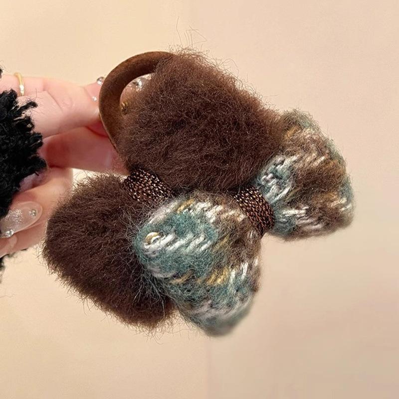 

Элегантный плюшевый бант, круглый флокированный зажим для волос для женщин и девушек, милое украшение для волос, заколка, зажим для волос, модные аксессуары для волос