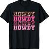 Howdy Pink Cheetah Pattern Western Vibes T-Shirt