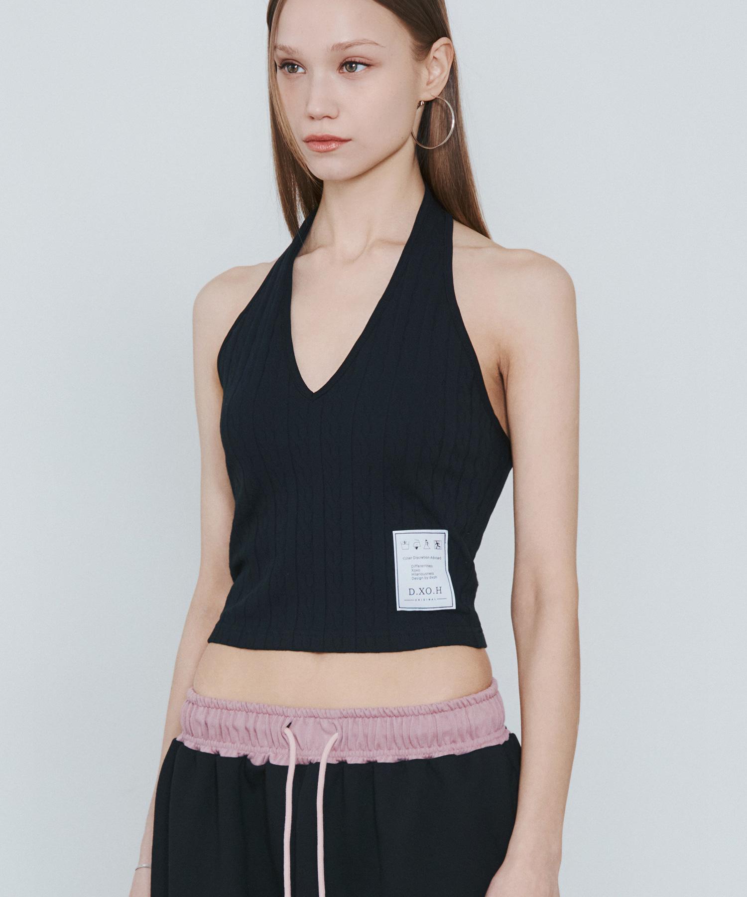 D So H Tag Logo Sleeveless Black Free
