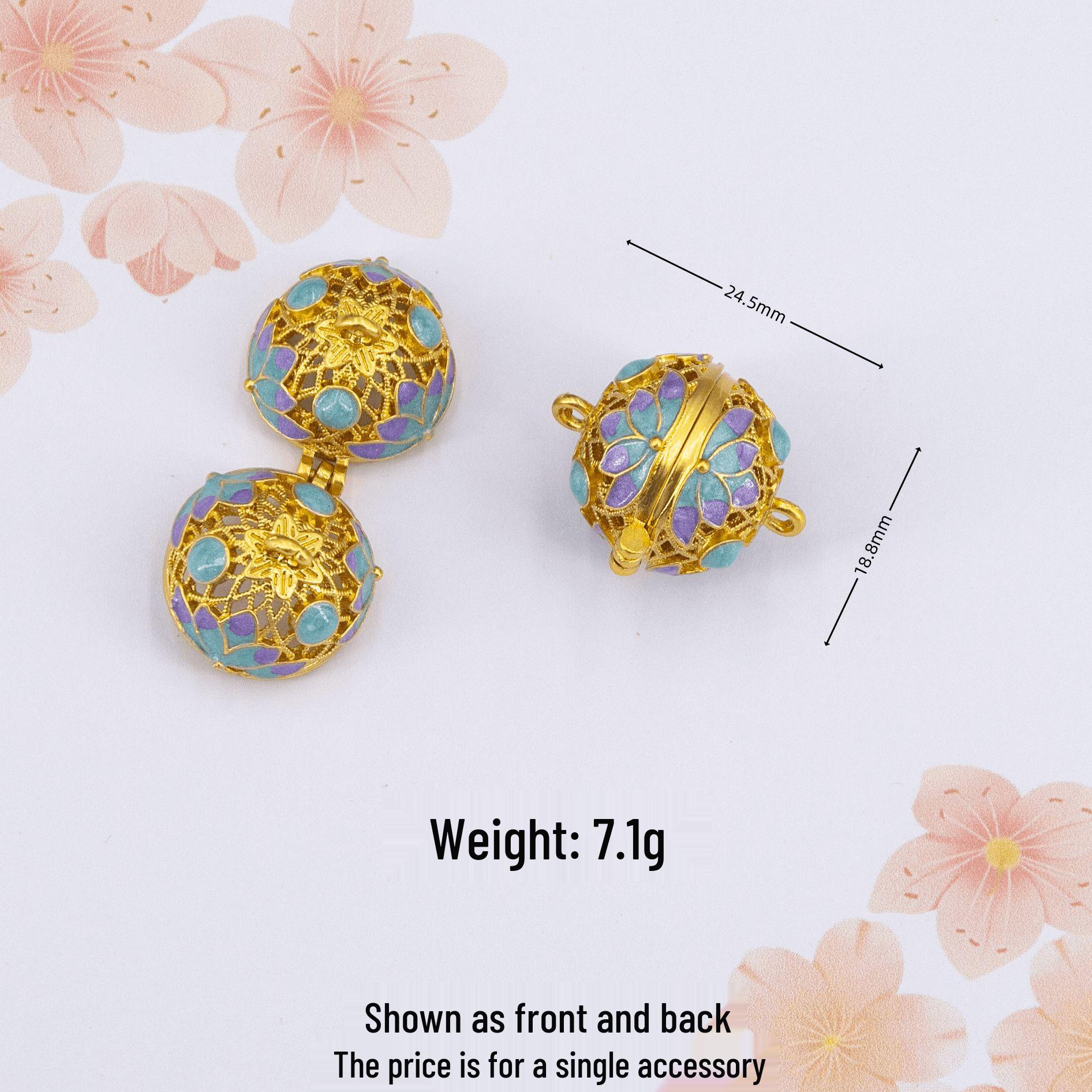 

Ароматерапевтические украшения Monet: Полый саше Ханфу ожерелье с подвеской в виде дворцового колокольчика