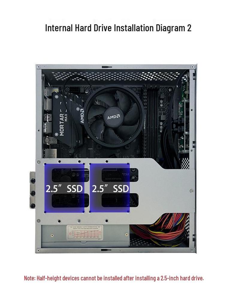 SKTC A10 Mini Horizontal/Vertical MATX 24x24 Motherboard 1U PSU 7.3L HTPC Computer Case