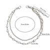 Hip Hop Multilayer Imitation Pearl Cross Charm Jeans Pants Chain Personalized Waist Chain Fashion Wallet Chain Belt Decor