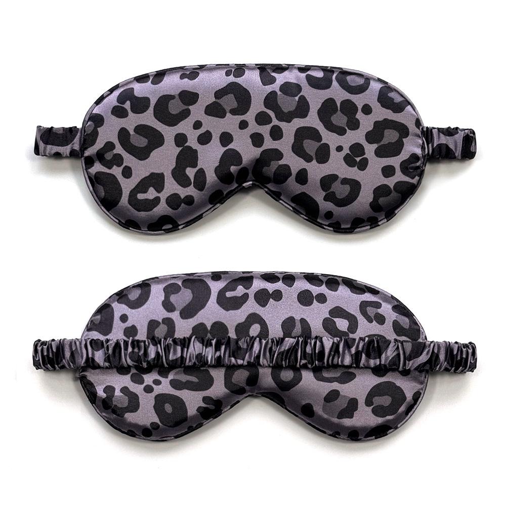 Leopard print double-sided eye masks, light-blocking sleep eye masks, nap travel eye masks, fashionable eye masks